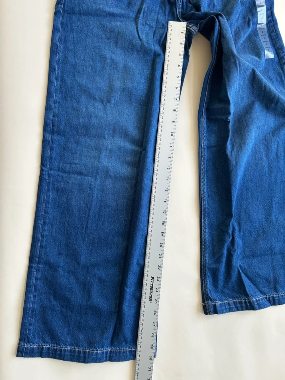 NEW American Eagle Outfitters Relaxed Wide-Leg Drawstring Jeans - Blue size 2 - Picture 5 of 7